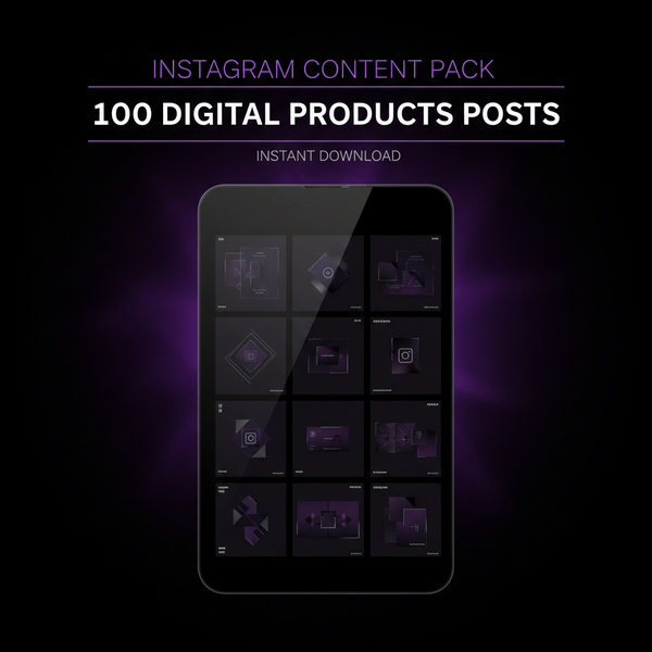 100 Digital Products Instagram Posts
