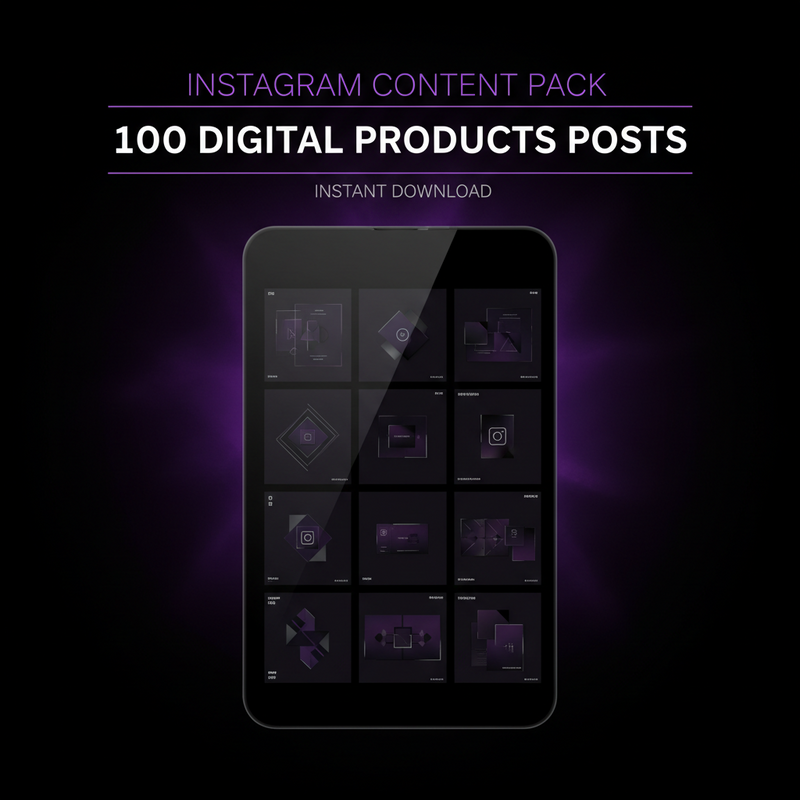 100 Digital Products Instagram Posts